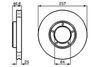 Гальмівний диск BOSCH 0986478397 (BD331, E1 90 R - 02C0074/0524)