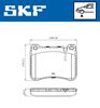 комплект спирачно феродо, дискови спирачки