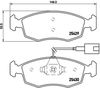 Комплект тормозных колодок, дисковый тормоз BREMBO P 23 138 (25430, 25429, D1987 9215, D2088 9218)