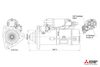 startér MB Actros, 24V/7kW - 11 zubů (nekrytý pastorek)(zkontrolujte přesnou aplikaci vozidla)(liší se pouze kontaktem na relátku od karty č. 098431) M009T85371
