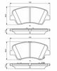 комплект спирачно феродо, дискови спирачки