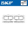 комплект спирачно феродо, дискови спирачки