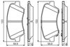 комплект спирачно феродо, дискови спирачки