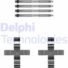 Комплектуючі, колодки дискового гальма DELPHI LX0703