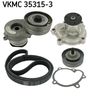 Vodní pumpa + klínový žebrový řemen VKMC 35315-3