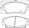 Набір гальмівних колодок, дисковий гальмо BREMBO P 30 096 (22330, 22331, 22329, D1847 9075)