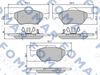 Комплект тормозных колодок, дисковый тормоз FOMAR Friction FO 800281 (24022, 23202)