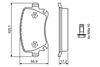 Sada brzdových destiček, kotoučová brzda 0 986 494 062