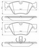 комплект спирачно феродо, дискови спирачки