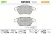 Sada brzdových destiček, kotoučová brzda 301635