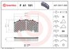 BREMBO Brake Pad Set, disc brake P A1 101