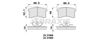 Комплект гальмівних колодок, дискове гальмо BRAXIS AA0330
