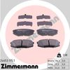 Комплект гальмівних колодок, дискове гальмо ZIMMERMANN 24653.175.1 (24653, D1304-8420, D1304-8854)