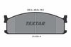 Комплект гальмівних колодок, дискове гальмо TEXTAR 2111501 (21115, 21115 155 0 4)