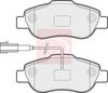 APEC Brake Pad Set, disc brake PAD1612