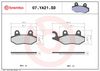 BREMBO Brake Pad Set, disc brake 07YA21SD