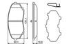 комплект спирачно феродо, дискови спирачки