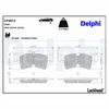 комплект спирачно феродо, дискови спирачки