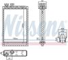 Теплообменник, отопление салона NISSENS 707224