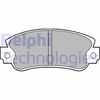Комплект гальмівних колодок, дискове гальмо DELPHI LP509