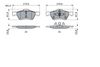 Комплект тормозных колодок, дисковый тормоз BOSCH 0 986 494 960 (BP1811)