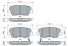 BOSCH Brake Pad Set, disc brake 0 986 495 370