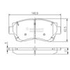 Комплект гальмівних колодок, дискове гальмо NIPPARTS J3602060