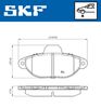 комплект спирачно феродо, дискови спирачки