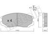 комплект спирачно феродо, дискови спирачки