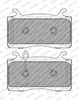 комплект спирачно феродо, дискови спирачки