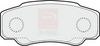 APEC Brake Pad Set, disc brake PAD1261B