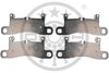 Комплект тормозных колодок, дисковый тормоз OPTIMAL BP-12598 (24721)