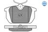 Meyle Brake Pad Set, disc brake 025 211 0314