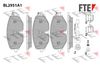 комплект спирачно феродо, дискови спирачки