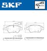 комплект спирачно феродо, дискови спирачки