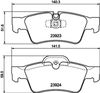 Комплект тормозных колодок, дисковый тормоз HELLA PAGID 8DB 355 011-421 (T1455, 23923, 23924, 8228D1122)