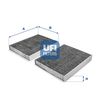 Фильтр салона UFI 54.231.00