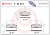 BREMBO Brake Pad Set, disc brake P 30 013