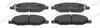 Комплект тормозных колодок, дисковый тормоз FERODO FDB5303 (24682, 24683, 24684)