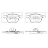 Комплект гальмівних колодок, дискове гальмо NIPPARTS N3603072
