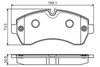 Bosch Brake Pad Set, disc brake 0 986 495 107
