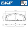 Sada brzdových destiček, kotoučová brzda VKBP 90587