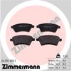 Набір гальмівних прокладок, дискове гальмо ZIMMERMANN 24391.160.1 (24391, 24392)