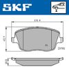 Комплект гальмівних колодок, дискове гальмо SKF VKBP 80517 (23581)