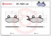 BREMBO Brake Pad Set, disc brake 07YA21LA