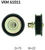 Паразитный / ведущий ролик, поликлиновой ремень SKF VKM 61011
