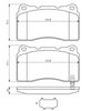 комплект спирачно феродо, дискови спирачки