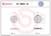 BREMBO Brake Pad Set, disc brake 07GR6319
