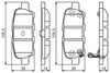 комплект спирачно феродо, дискови спирачки