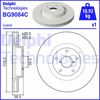 Гальмівний диск DELPHI BG9084C